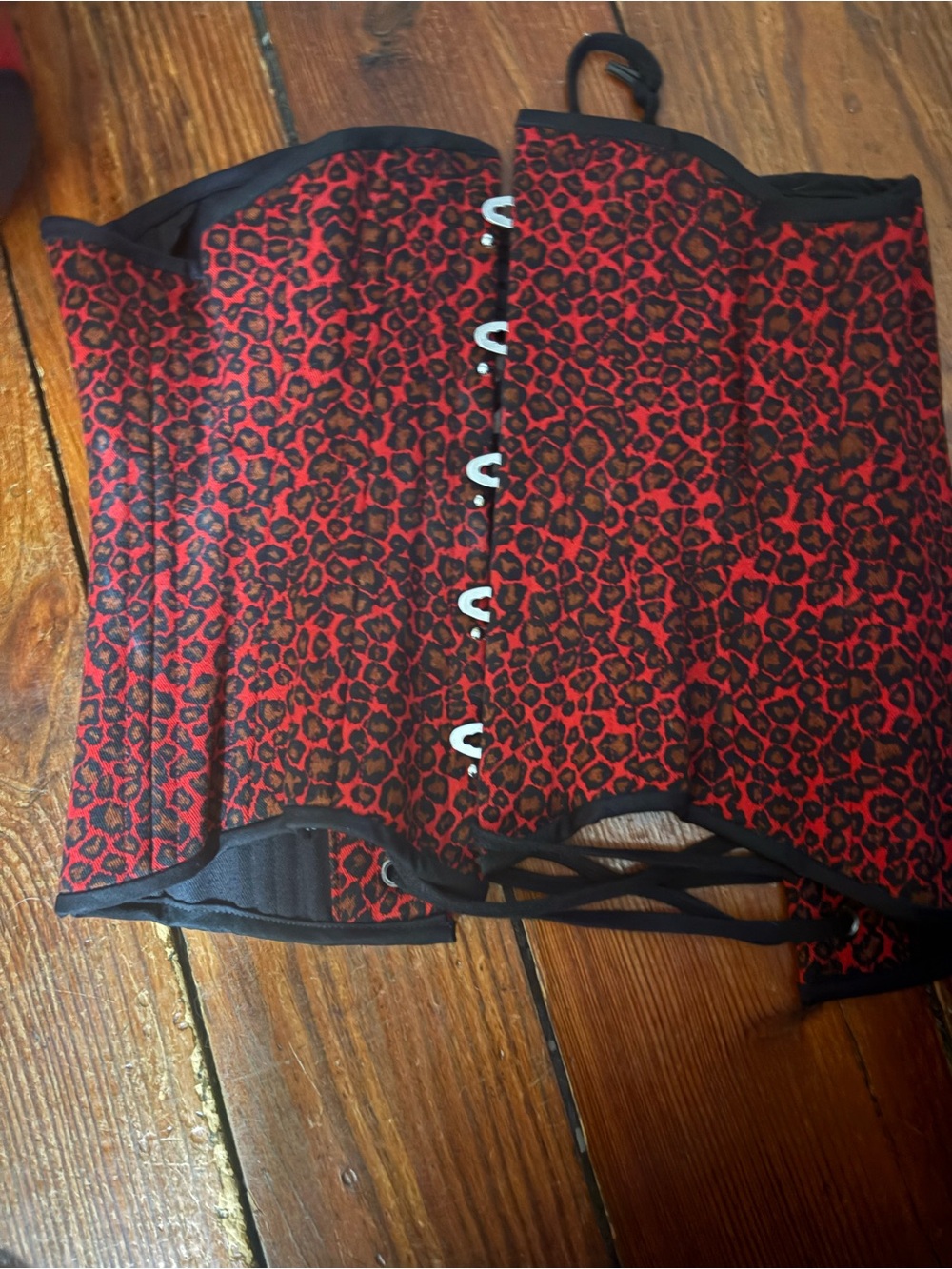 Red Leopard Waist Cincher Corset 22 by timeless trends